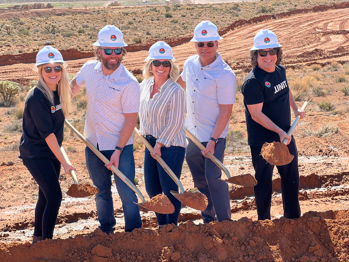 Southern Shores and UNIT Surf Pool Leadership Teams_Ground Breaking Shot